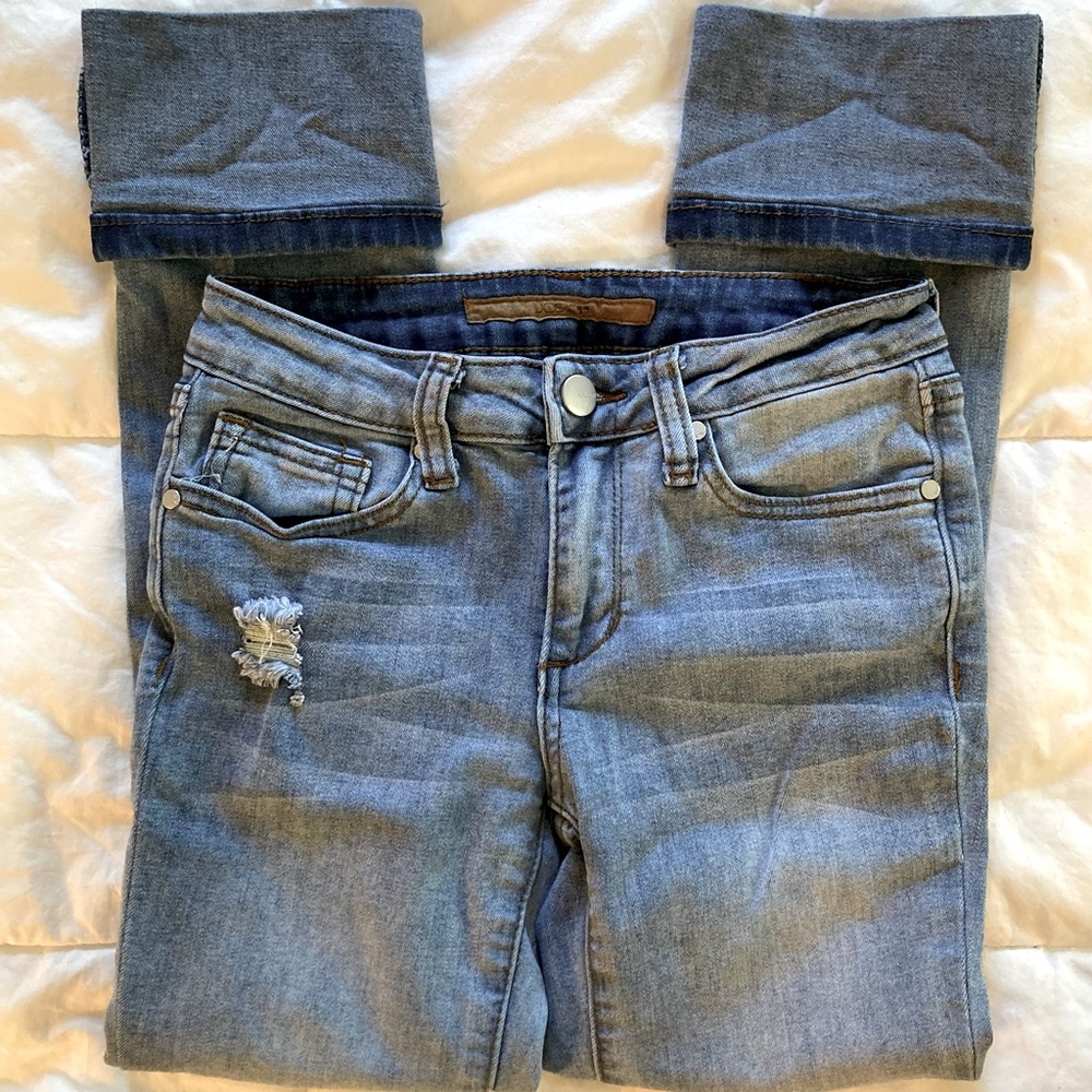 Joe’s Jeans Cuffed Straight Stretch Denim